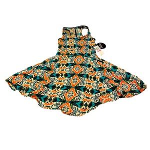 Girl’s BeBop midi strapless printed design casual Dress size xxs with New Tags